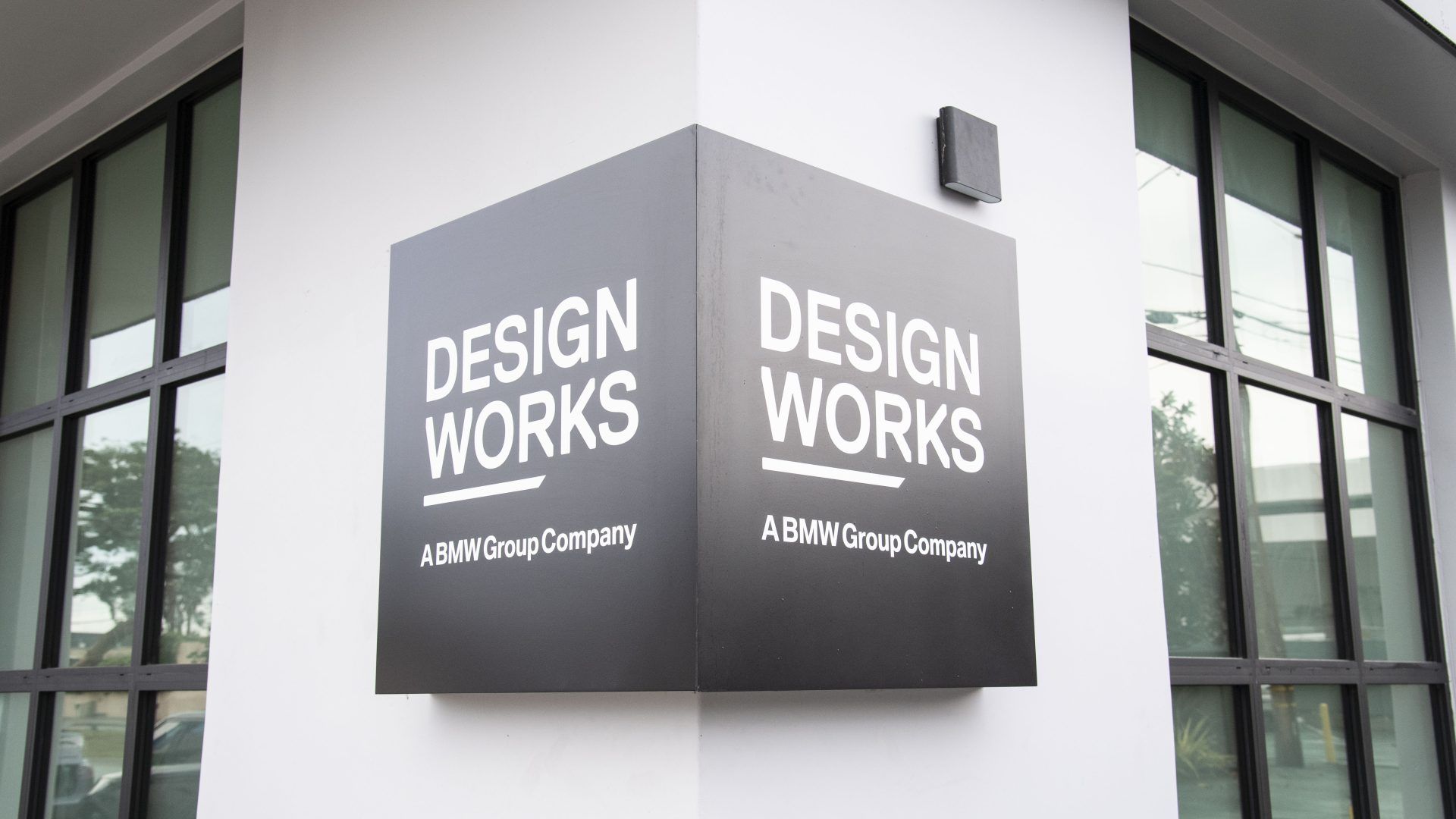Designworks logo signage.
