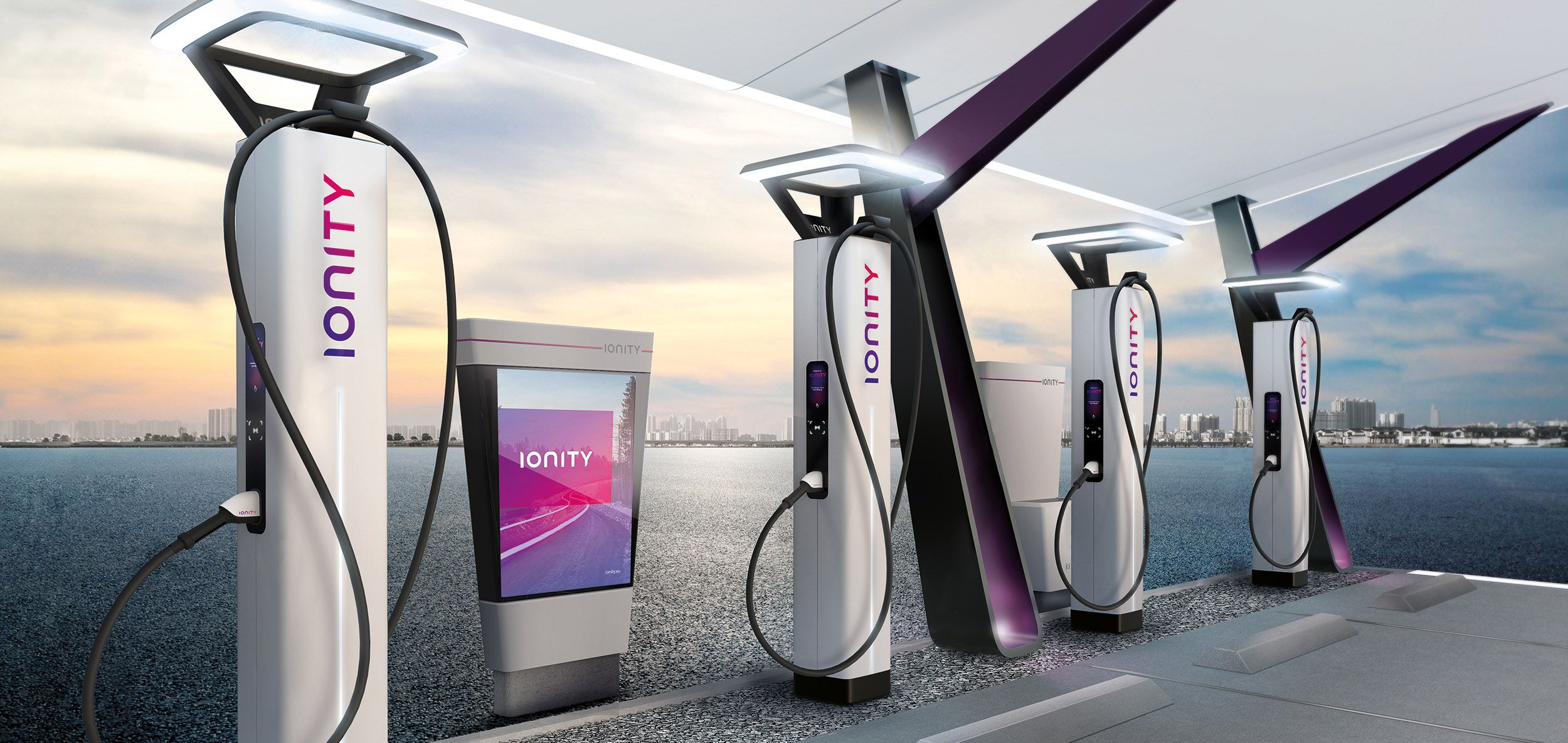 ionity charging station with four chargers