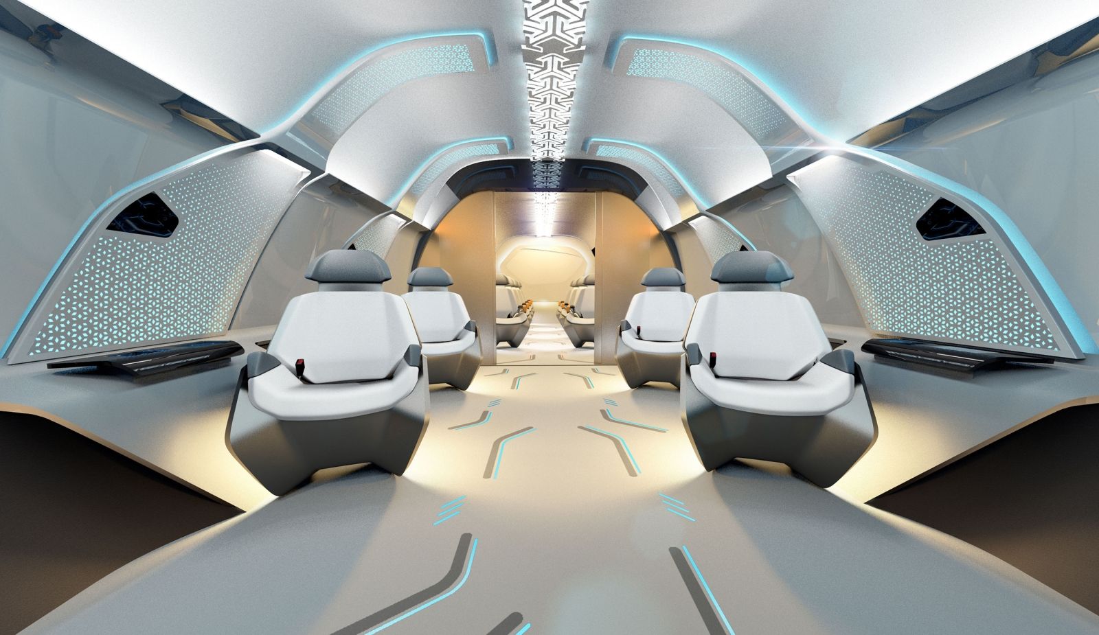 Virgin Hyperloop interior cabin