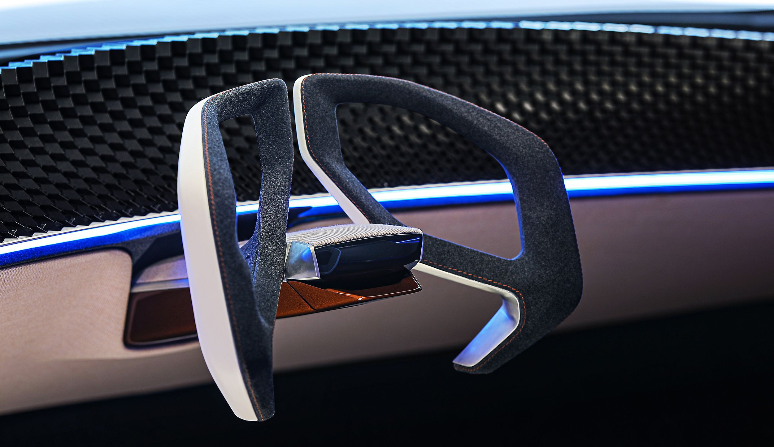 Overview of the BMW China XC future steering wheel.